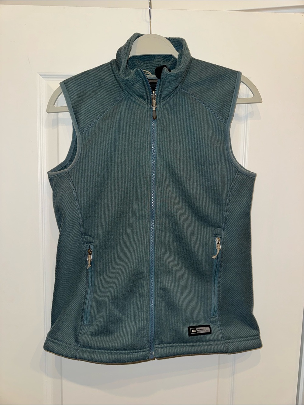 REI Womens Teal Zip-Up Fleece Vest